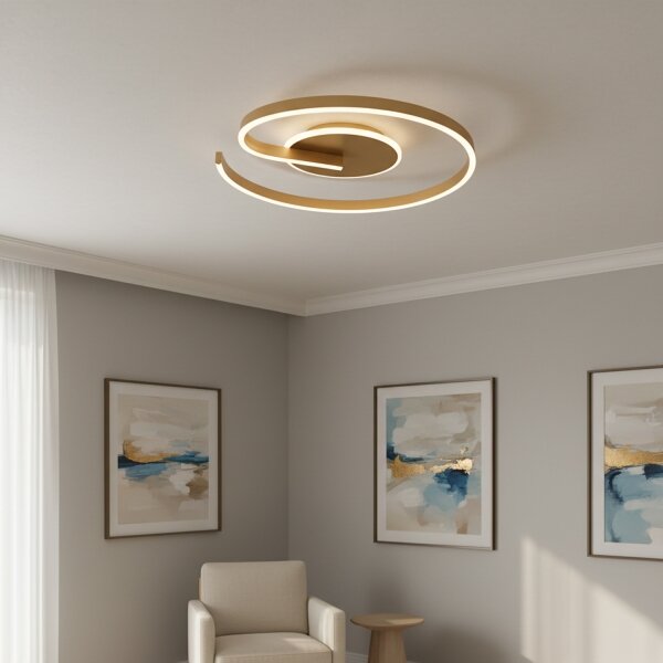 Brilagi -LED stmievateľné stropné svietidlo SPIRAL LED/56W/230V 3000/4000/6000K+DO