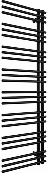 CERANO - Kúpeľňový radiátor Burke - L/P - asymetrické pripojenie 50mm - 750W - čierna matná - 1600x500 mm
