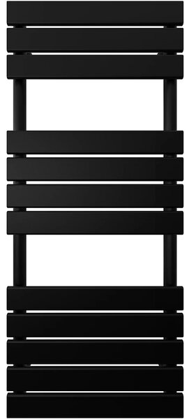 CERANO - Kúpeľňový radiátor Claude - bočné pripojenie - 650W - čierna matná - 1200x500 mm