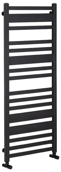 CERANO - Kúpeľňový radiátor Enrico - bočné pripojenie - 559W - čierna matná - 1210x550 mm