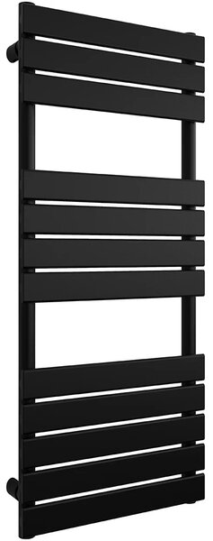 CERANO - Kúpeľňový radiátor Claude - bočné pripojenie - 650W - čierna matná - 1200x500 mm