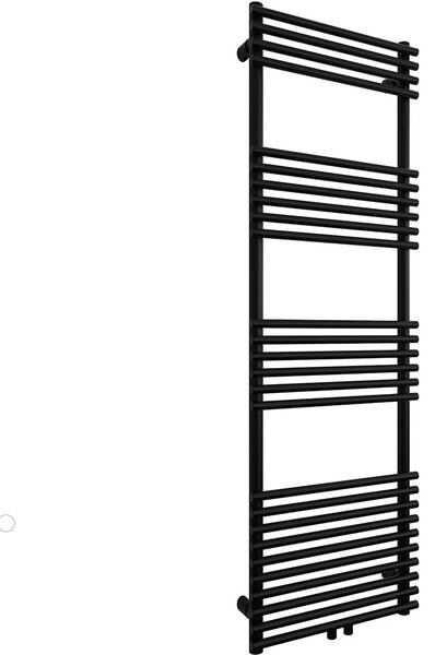 CERANO - Kúpeľňový radiátor Luigi - stredové pripojenie 50mm/bočné - 713W - čierna matná - 1600x500 mm