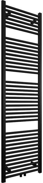 CERANO - Kúpeľňový radiátor Lincoln - stredové pripojenie 50mm/bočné - 559W - čierna matná - 1800x500 mm