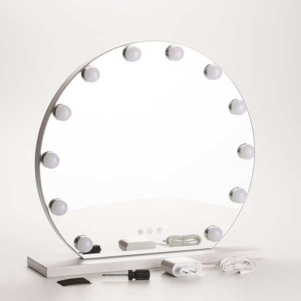 Brilagi - LED stmievateľné make-up zrkadlo HOLLYWOOD LED/12W/230V 3000-6500K