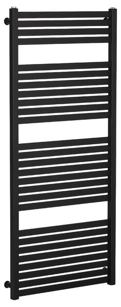 CERANO - Kúpeľňový radiátor Vincenzo - bočné pripojenie - 600W - čierna matná - 1330x600 mm