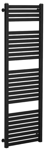 CERANO - Kúpeľňový radiátor Vincenzo - bočné pripojenie - 500W - čierna matná - 1330x450 mm