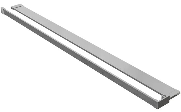 CERANO - Sprchová zástena Walk-in Onyx YL/P - 8 mm - guľatá vzpera + polička/držiak na uteráky - chróm, transparentné sklo - 30x200 cm