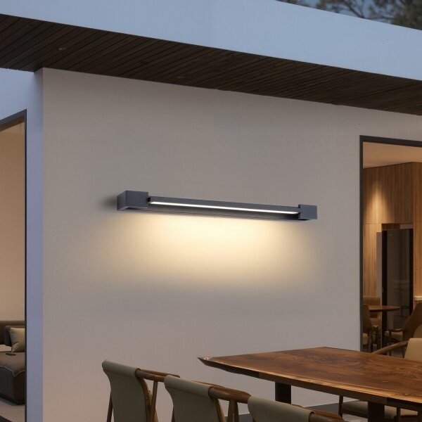 Brilagi - LED kúpeľňové osvetlenie zrkadla AQUA LINE LED/24W/230V 90 cm IP44 antracit