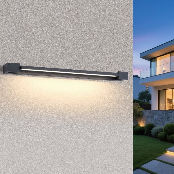 Brilagi-LED Kúpeľňové osvetlenie zrkadla AQUA LINE LED/36W/230V 120 cm IP44 antracit