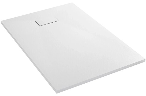 CERANO - Sprchová vanička obdĺžniková Gusto - SMC/minerálny kompozit - štruktúrovaná biela matná - 90x70x3 cm