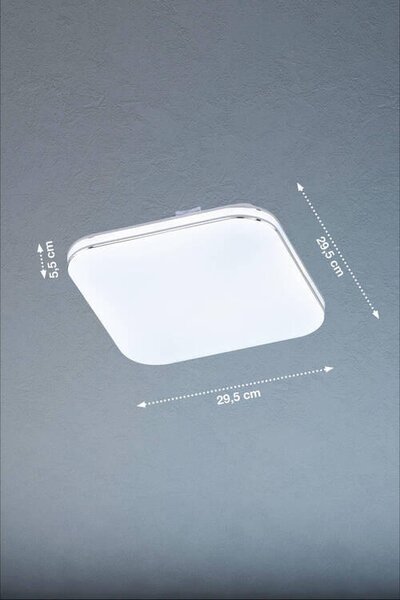 STROPNÉ LED SVIETIDLO, 29,50/29,50 cm Fischer & Honsel - Online Only bytové doplnky, Online Only
