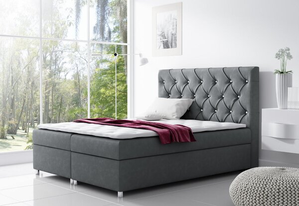 Čalúnená posteľ ROMA + topper, 160x200, primo 8804