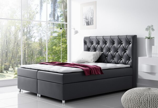 Čalúnená posteľ ROMA + topper, 180x200, madryt 1100