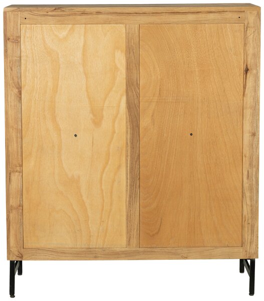 KOMODA, akácia, čierna, farba akácie, 100/115/40 cm Ambia Home - Komody