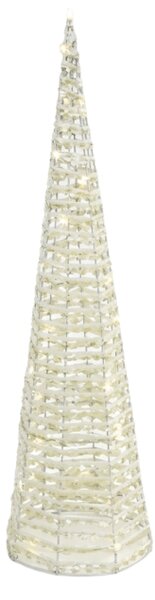 Vianočný svietiaci LED stromček NORELIA 60 cm, biely