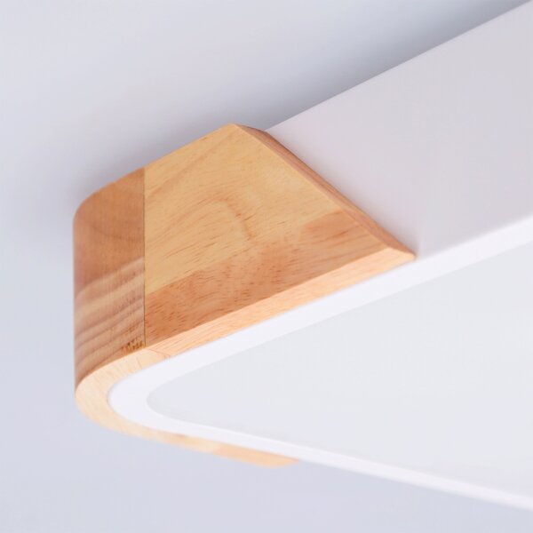 Brilagi - LED Stropné svietidlo PILANA LED/24W/230V dub/biela 32x32 cm