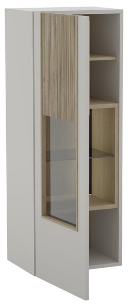 ZÁVESNÁ VITRÍNA, sivá, 48/128/38 cm Voglauer - Sklenené vitríny