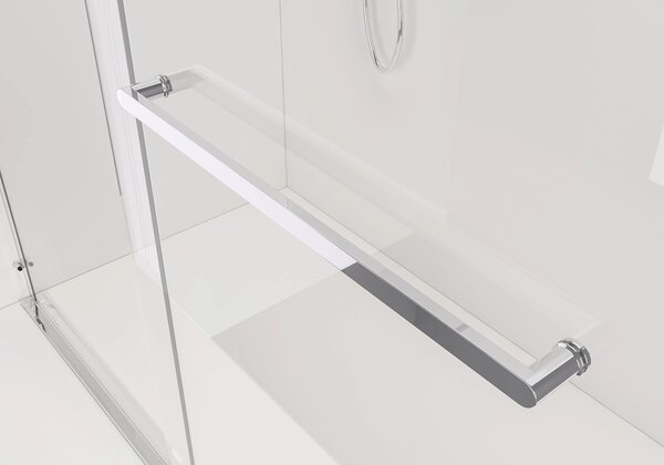 CERANO - Sprchová zástena Walk-in Medin Ľ/P - 8 mm - chróm, transparentné sklo - 120x195 cm - dvojdielna posuvná