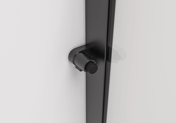 CERANO - Sprchová zástena Walk-in Medin Ľ/P - 8 mm - čierna matná, transparentné sklo - 120x195 cm - dvojdielna posuvná