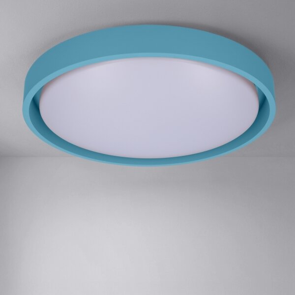 Brilagi-LED Stmievateľné svietidlo MATTEO LED/48W/230V 3000-6500K priemer 41 cm tyrkysové + diaľkové ovládanie
