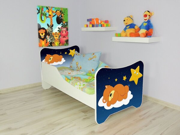 Detská posteľ s obrázkom 140x70 - Spánok (Detská posteľ Spánok 140x70 bez úložného priestoru)