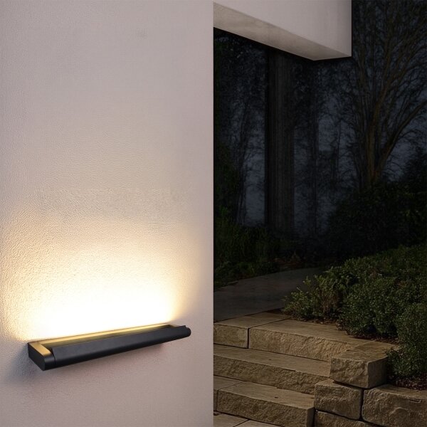 Brilagi - LED vonkajšie nástenné svietidlo SALERNO LED/24W/230V 66 cm čierna IP65