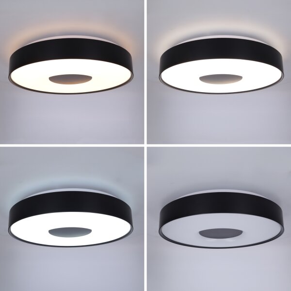 Brilagi - stmievateľné LED stropné svietidlo JAMIS LED/48W/230V pr. 39 cm čierna + DO