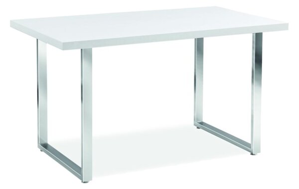 Jedálenský stôl GIN, 75x80x130, biela
