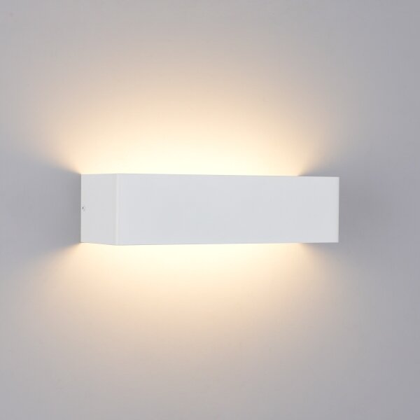 Brilagi - LED vonkajšie nástenné svietidlo DONNANI LED/12W/230V 30 cm biela IP44