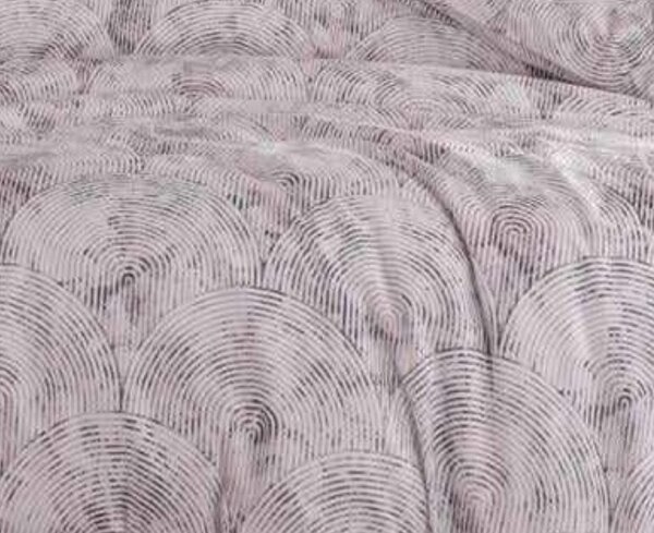 Obliečky bavlnené Fancy sivá 200x140cm+90x70cm TiaHome