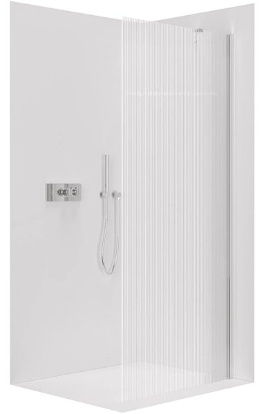 CERANO - Sprchová zástena Walk-in Onyx YL/P - 8 mm - chróm, ryhované sklo - 50x200 cm