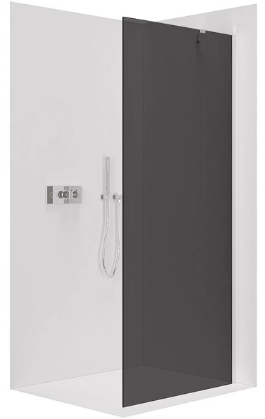 CERANO - Sprchová zástena Walk-in Onyx YL/P - 8 mm - chróm, grafitové sklo - 80x200 cm
