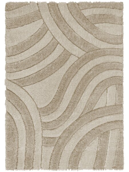 Flair Rugs , Kusový koberec Indulgence Velvet Carved Natural, 80x150, béžová, obývacia izba