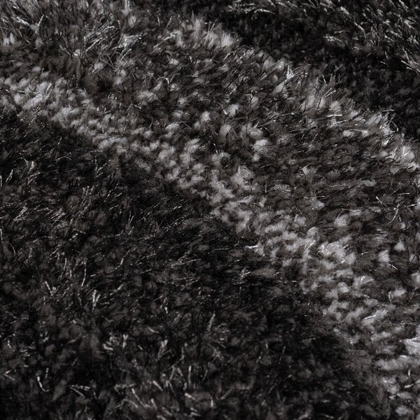 Flair Rugs , AKCIA: 80x150 cm Kusový koberec Indulgence Velvet Carved Grey/Black, čierna, obývacia izba