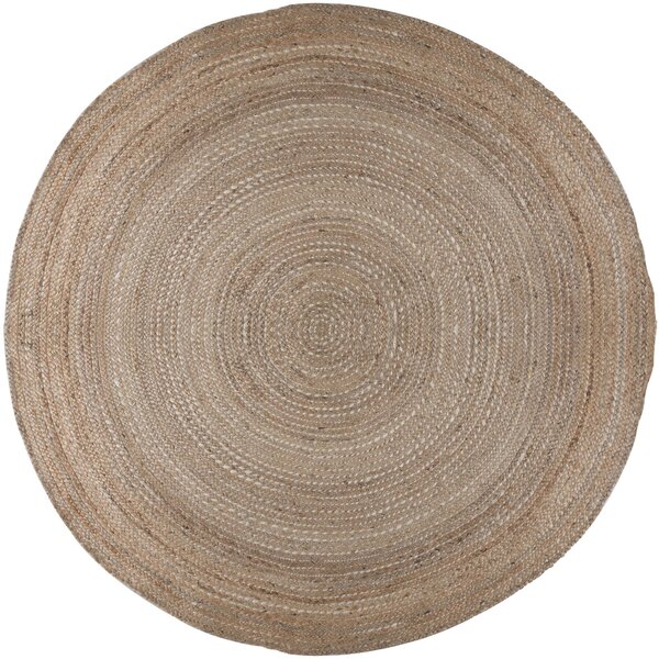 Flair Rugs, Kusový koberec Capri Jute Natural kruh, 133x133 (priemer) kruh, béžová, chodba / predsieň