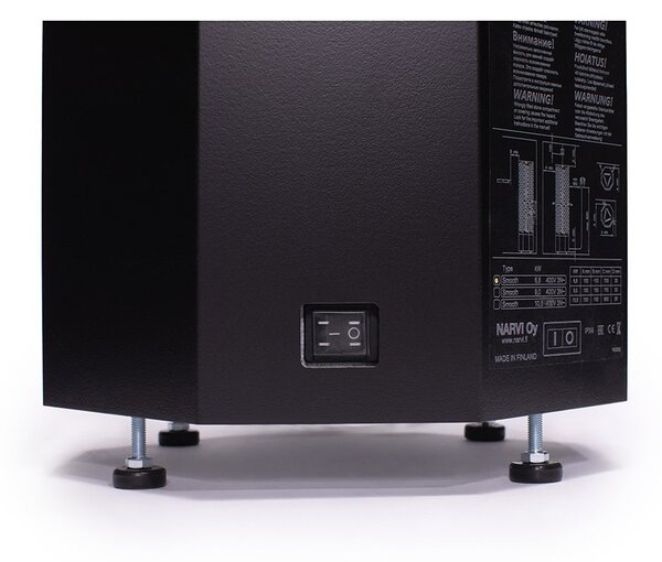 Narvi Smooth Flow WiFi 9,0 kW Black – elektrická saunová pec