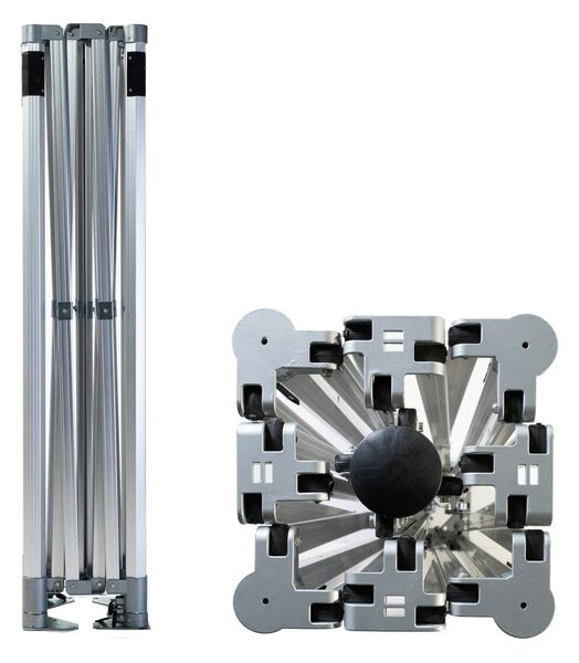 TENTino SET - Nožnicový párty stan 3x3 m s grafikou TRDELNÍK Plachtovina (nůžk.stany s potiskem): polyester 230 g/m2, Typ konštrukcie: STEEL HEXAGON, POTLAČ - strecha + bočnice: střecha + 3x boční strana