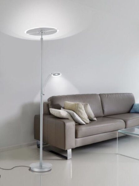 Paul Neuhaus 673-55- stmievateľná LED stojacia lampa ARTUR 2xLED/21W/230V+LED/6W