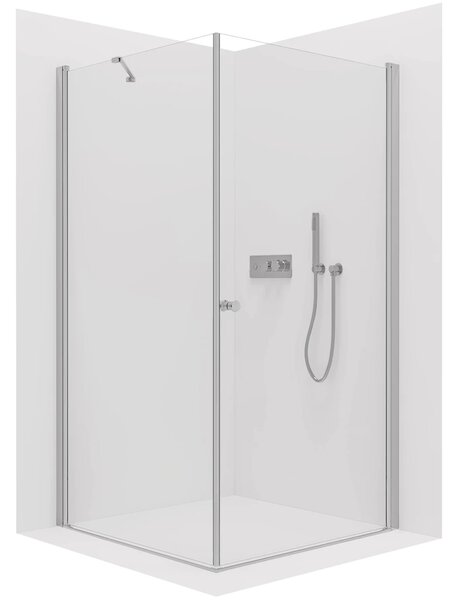 CERANO - Sprchovací kút Antelo L/P - 6 mm - chróm, transparentné sklo - 70x30x190 cm - otočný