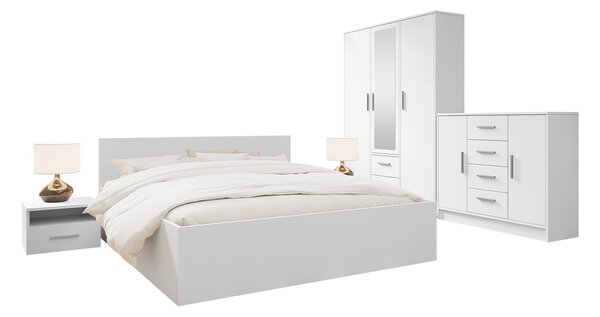 Mirjan24 Spálňa Neralli I, Rozmer postele: 160x200, Farby: Alpská biela 5903211302695