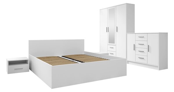 Mirjan24 Spálňa Neralli I, Rozmer postele: 160x200, Farby: Alpská biela 5903211302695
