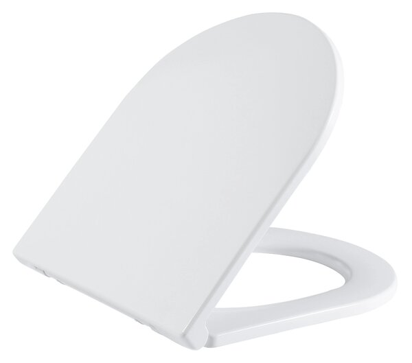 CERANO - WC sedátko so spomaľovacím mechanizmom Seggio - slim/UF - biela lesklá - 36x4,2x43 cm