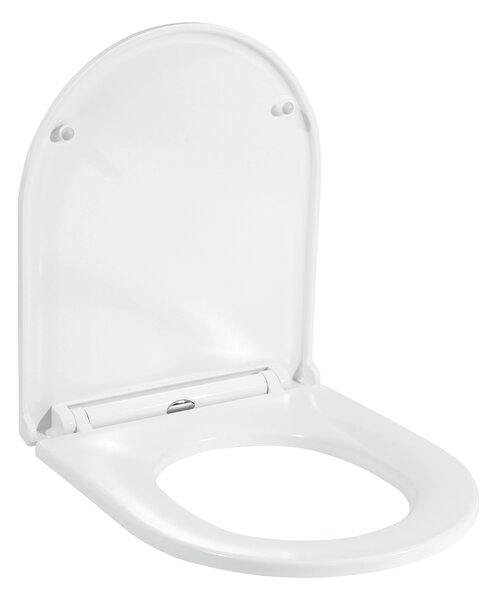 CERANO - WC sedátko so spomaľovacím mechanizmom Seggio - slim/UF - biela lesklá - 36x4,2x43 cm