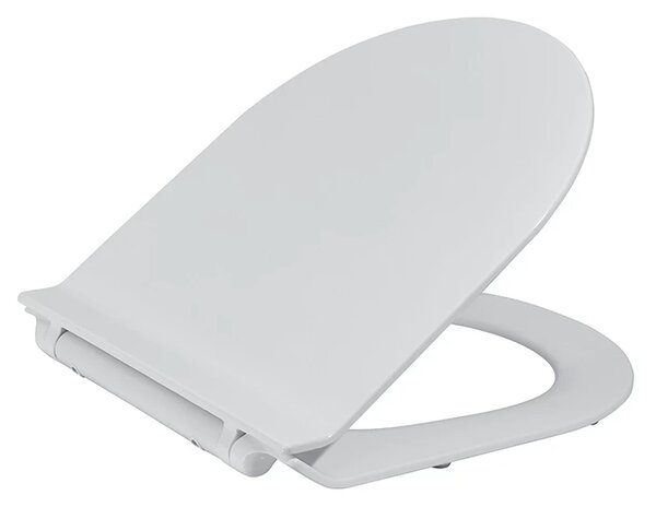 CERANO - WC sedátko so spomaľovacím mechanizmom Sedile - slim/UF - biela lesklá - 36,4x4,9x42,7 cm