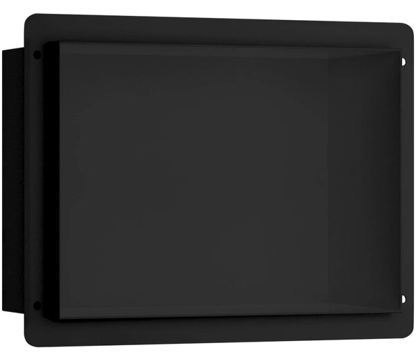 CERANO - Zápustná polička / nika do obkladu - čierna matná - 30x20x10 cm