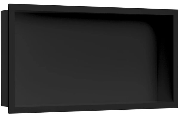 CERANO - Zápustná polička / nika s okrajom do obkladu - čierna matná - 60x30x10 cm
