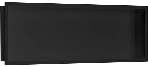 CERANO - Zápustná polička / nika s okrajom do obkladu - čierna matná - 90x30x10 cm
