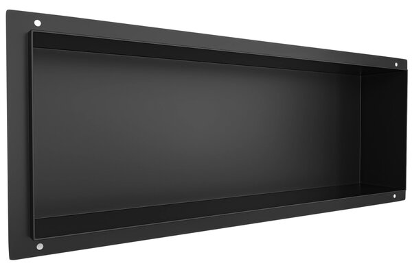 CERANO - Zápustná polička / nika do obkladu - čierna matná - 60x20x10 cm
