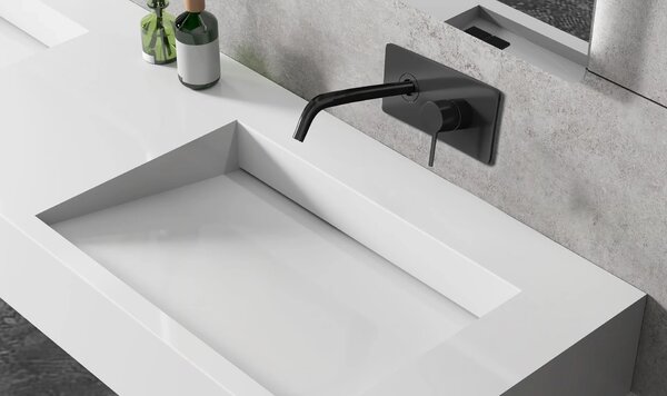 CERANO - Umývadlová podomietková batéria Tiziana - box - čierna matná