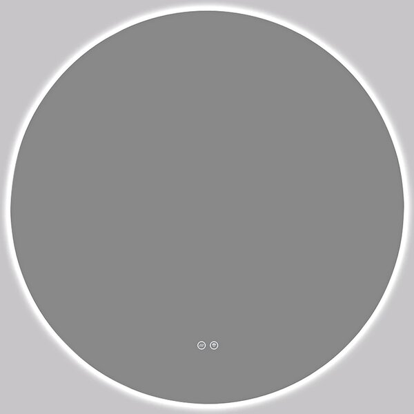 CERANO - Kúpeľňové LED zrkadlo Verido - Ø 50 cm